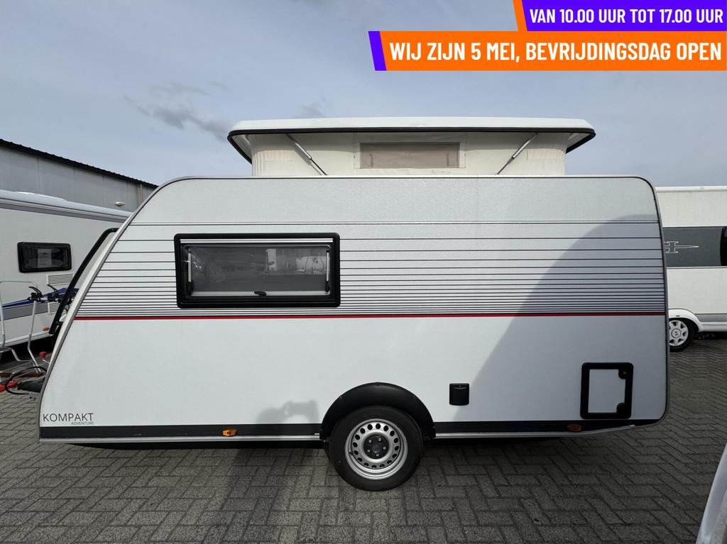 Kip KOMPAKT ADVENTURE 37Kk VLOERVER. LUIFEL, FIETSENDRAGER, Caravans en Kamperen, Hordeur, Kip, Tot en met 2, Bedrijf