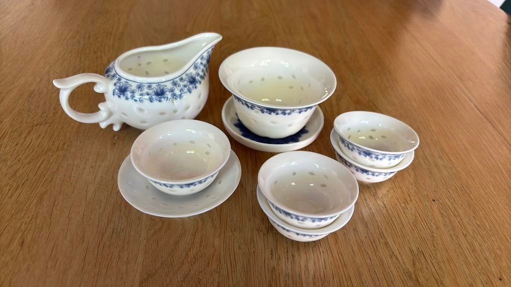 Chinees rijstkorrel servies thee setje, Antiek en Kunst, Ophalen