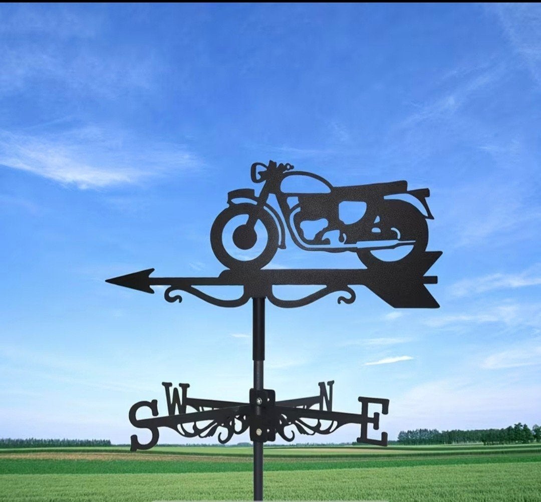 Motorfiets Windwijzer - Unieke Tuindecoratie, Ophalen of Verzenden, Nieuw