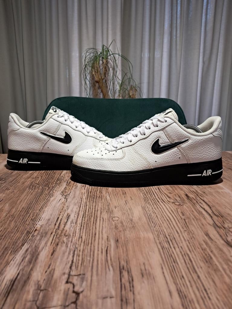Nike Air Force 1 Premium 'Jewel - White & Black' Size 43, Wit, Nike Air, Ophalen of Verzenden, Sneakers of Gympen