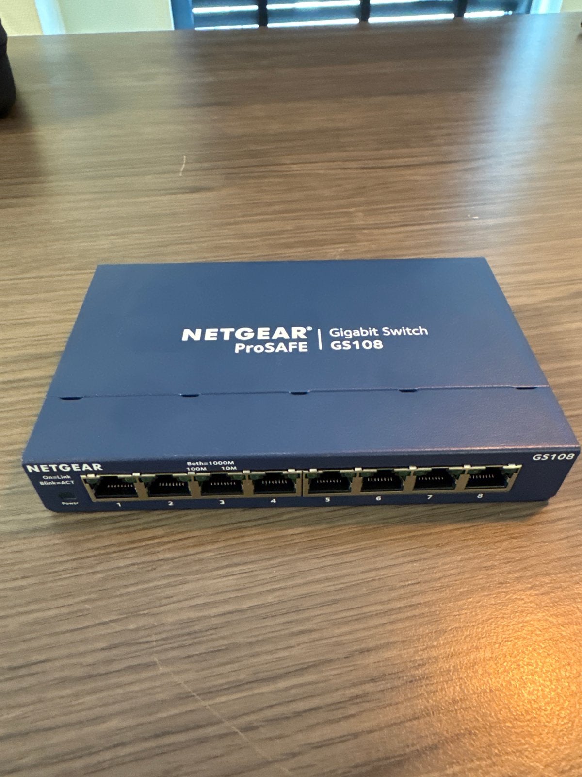 NETGEAR ProSAFE GS108 Gigabit Switch - 8-poorts, Ophalen of Verzenden, Zo goed als nieuw