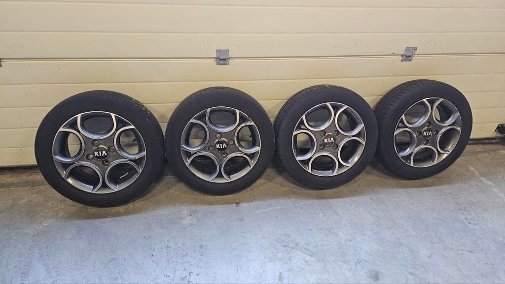 Kia Picanto zomer set 14inch, Ophalen, 14 inch, Gebruikt, Banden en Velgen