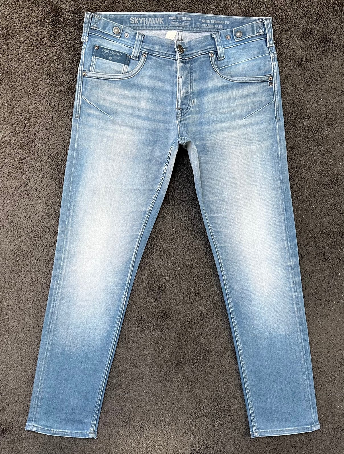 PME Legend Skyhawk stretch jeans 34/32, Kleding | Heren, Ophalen of Verzenden, Gedragen, Blauw, W33 - W34 (confectie 48/50)