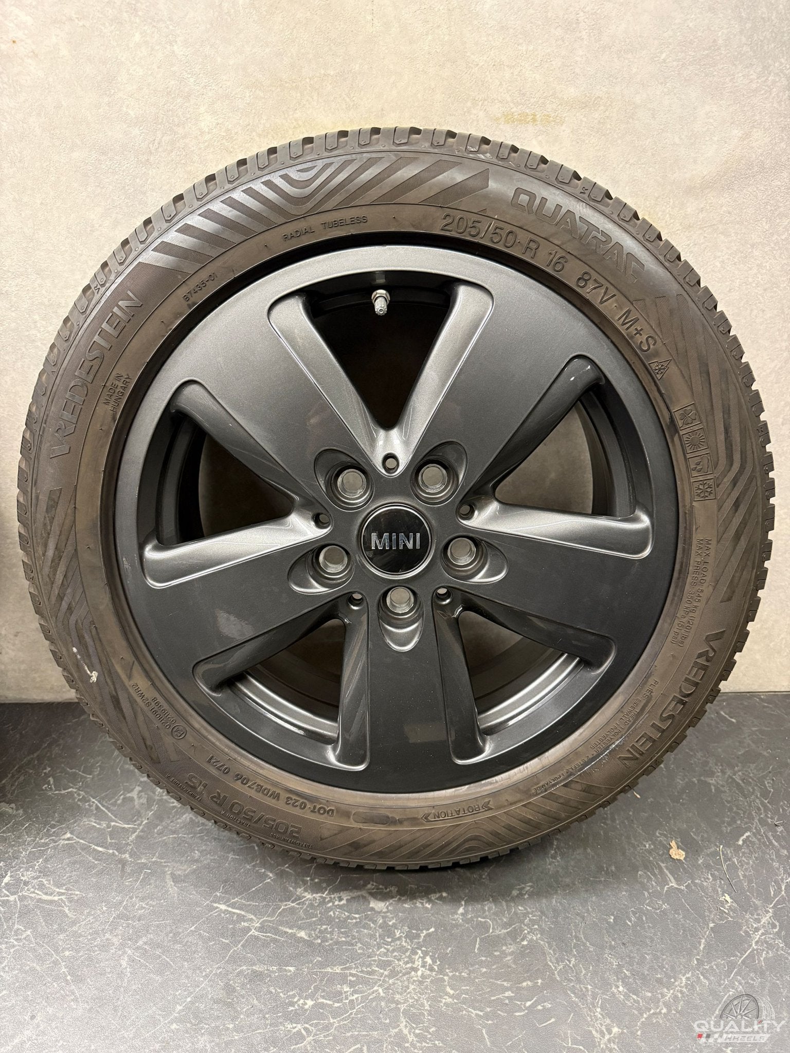 5x112 16” Mini Cooper F55 F56 F57 Velgen + 4s Banden 205/50/, Auto-onderdelen, Banden en Velgen, Gebruikt, -, Banden en Velgen