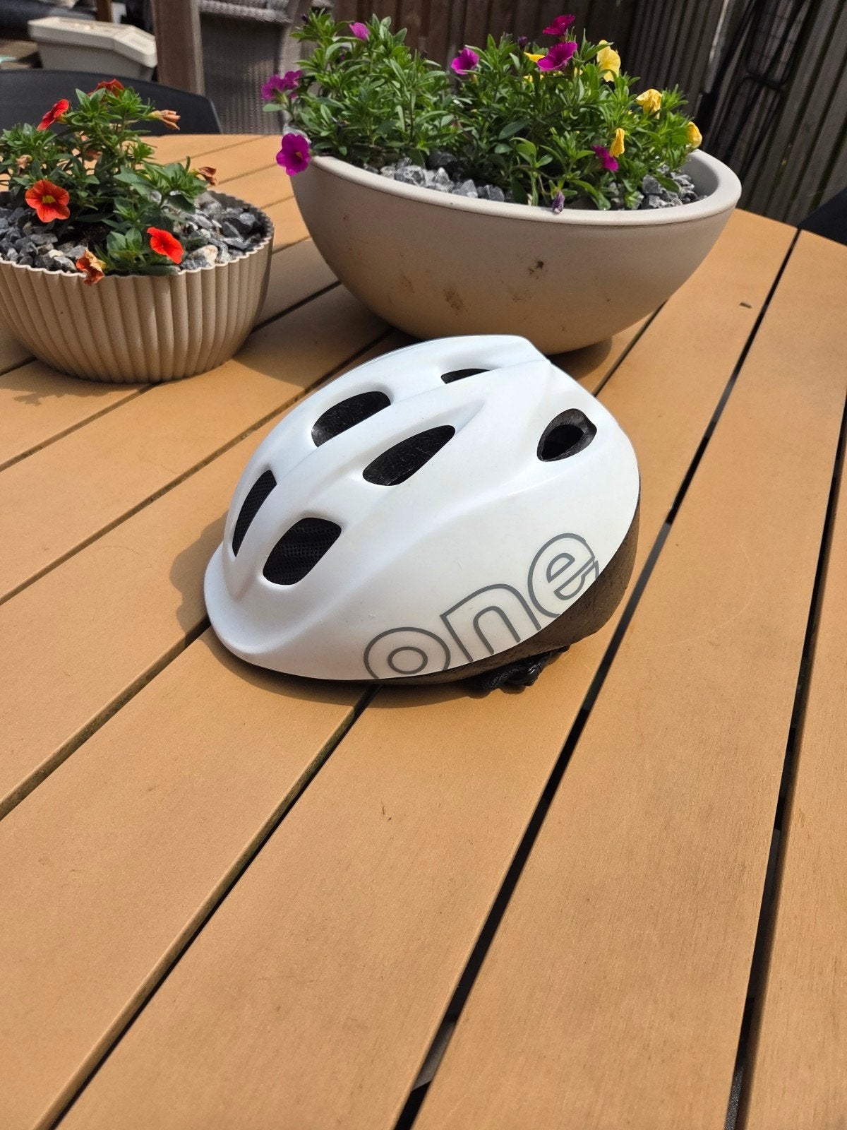 Bobike ONE Kinderhelm XS (46-53cm) - Wit, XS, Jongen of Meisje, Ophalen of Verzenden, Zo goed als nieuw
