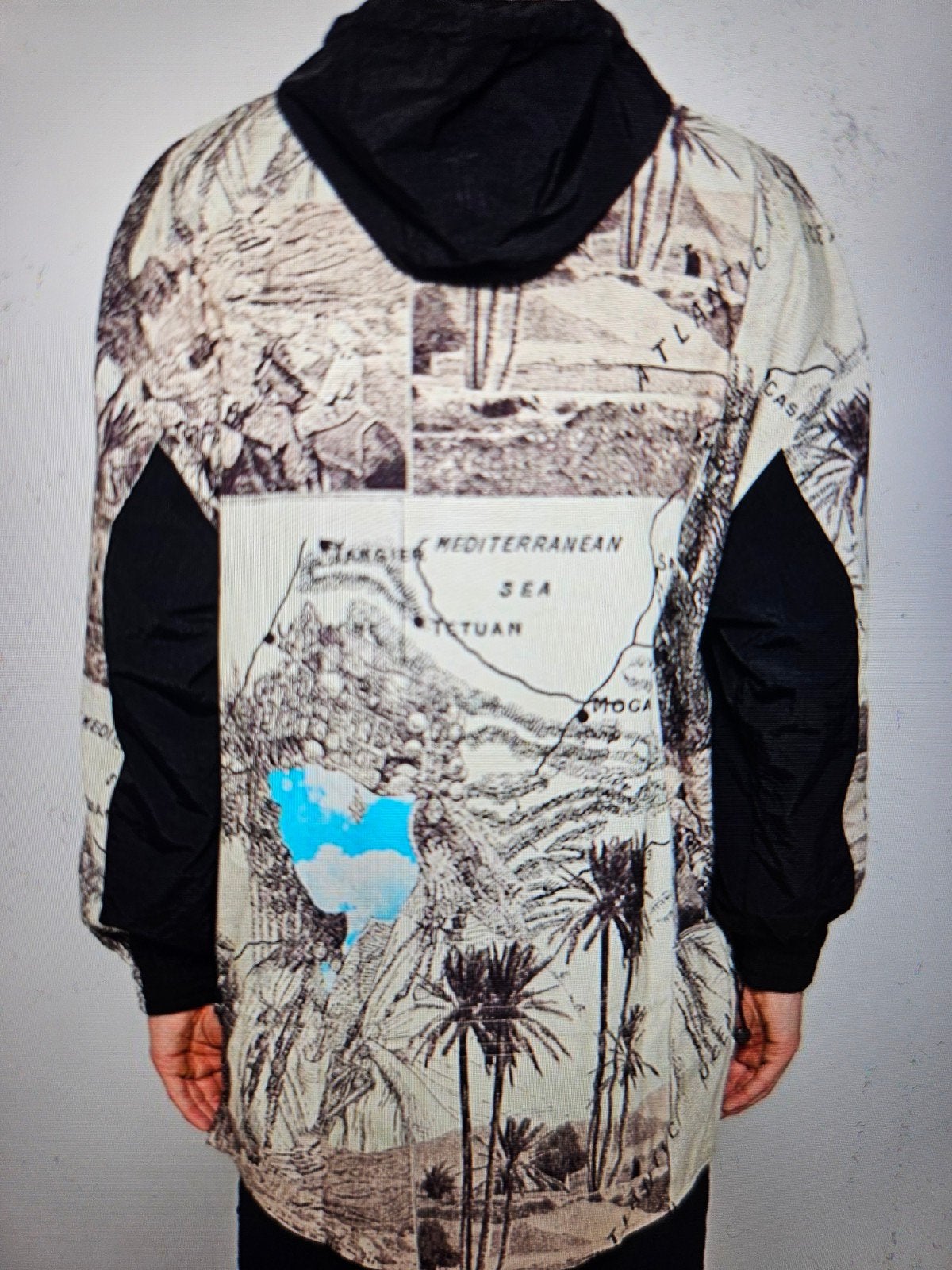 Daily Paper Anorak Windbreaker met Marokkaanse Kaartprint L, Maat 52/54 (L), Overige kleuren, Nieuw, Ophalen of Verzenden