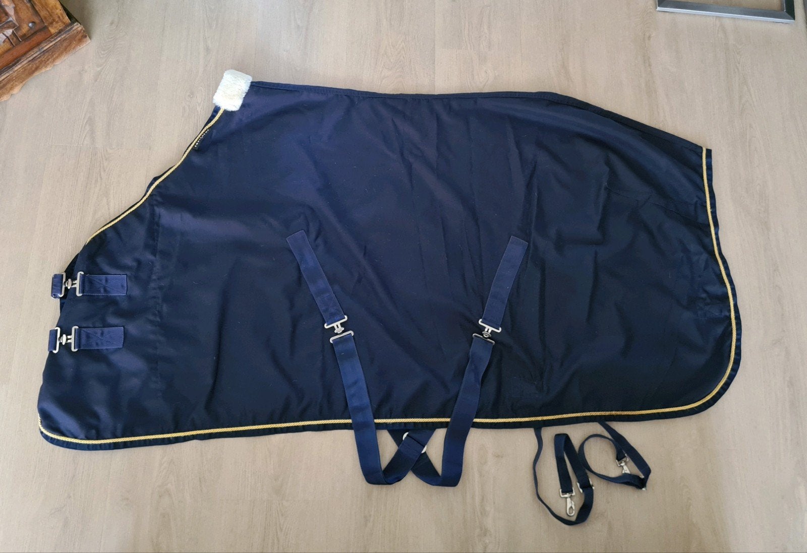 Equipement luxe zomerdeken met gouden bies, maat 185, Ophalen of Verzenden, Zo goed als nieuw