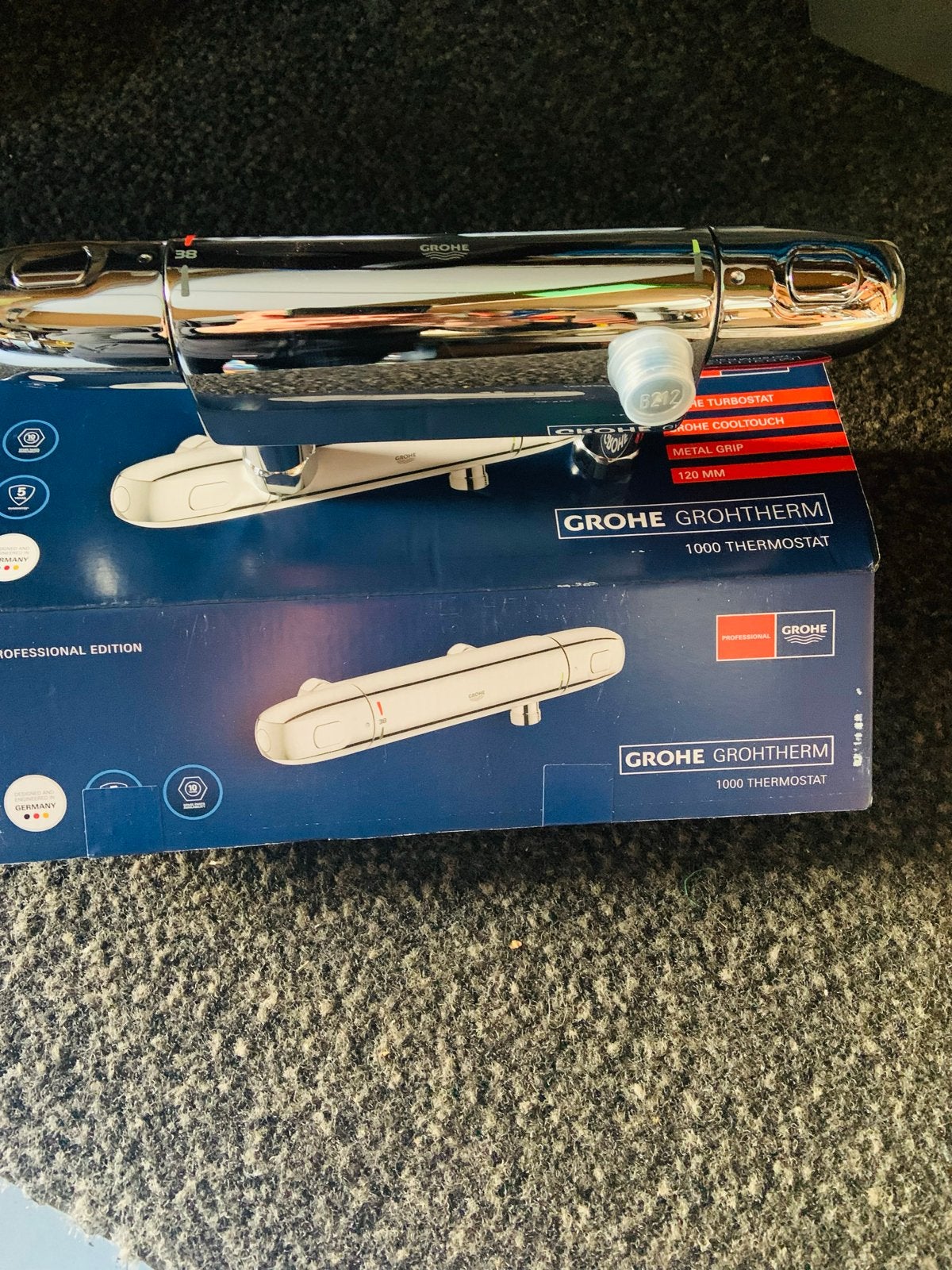 Grohe 1000 Grohtherm Thermostaat Douchekraan Chroom, Doe-het-zelf en Verbouw, Sanitair, Ophalen of Verzenden, Nieuw, Chroom, Douche