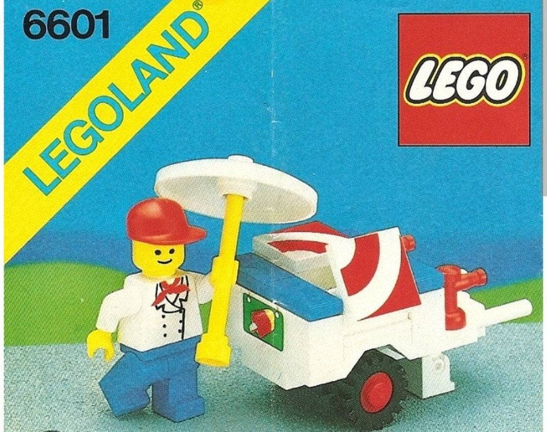 LEGO Legoland 6601 Ice Cream Cart - Vintage Set, Kinderen en Baby's, Speelgoed | Duplo en Lego, Gebruikt, Lego, Ophalen of Verzenden