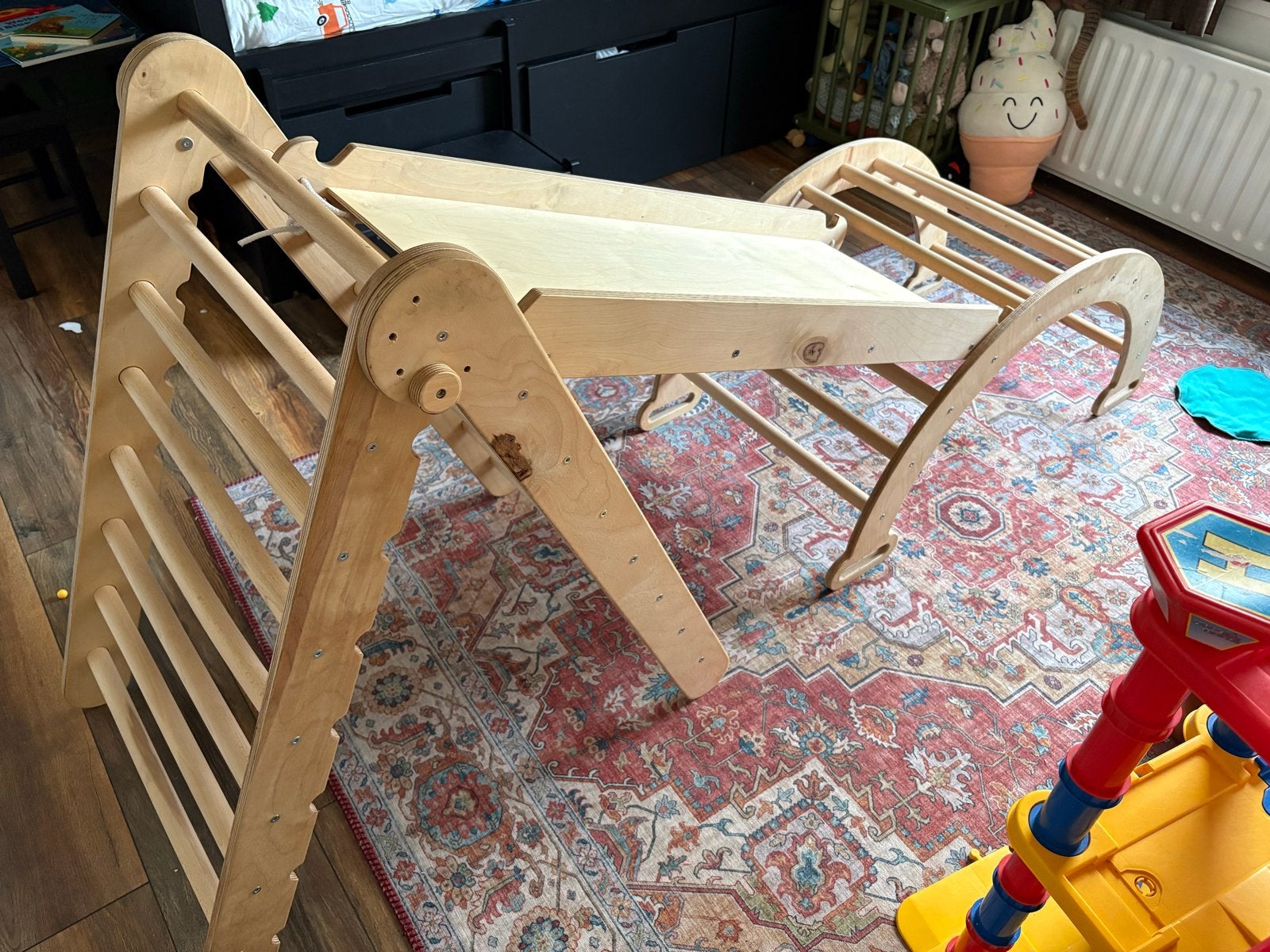 Klimnet en klimtoestel set van Good Evos klimdriehoek, Kinderen en Baby's, Ophalen, Zo goed als nieuw