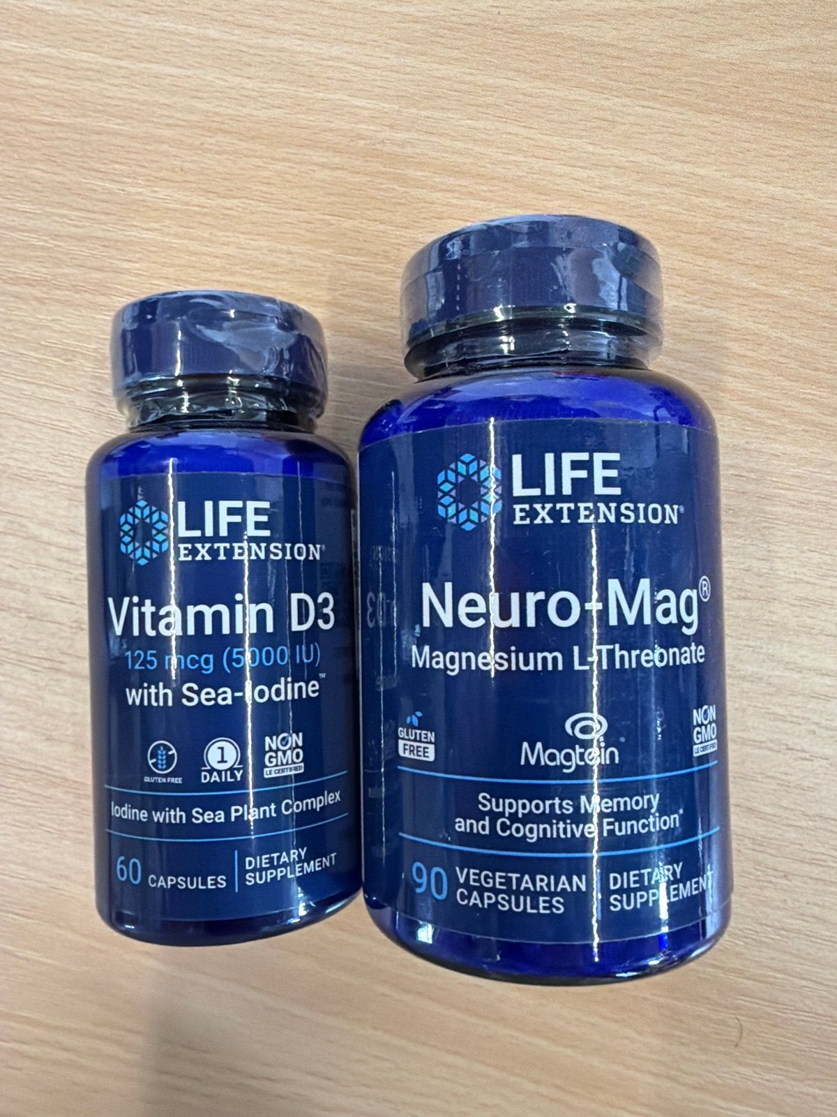 Life Extension Vitamin D3 en Neuro+Mag Supplementen, Poeder of Drank, Nieuw, Ophalen of Verzenden, Nvt