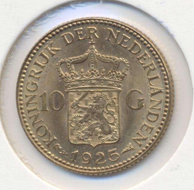 Nederland 10 Gulden 1925B Wilhelmina