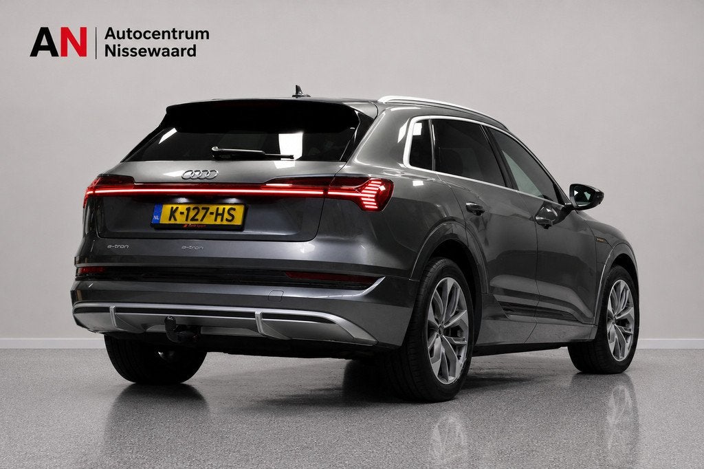 Audi E-tron 50 quattro S edition 71 kWh soh 93%|Pano|Carplay, Auto's, Audi, Automaat, Zwart, 71 kWh, Leder en Stof
