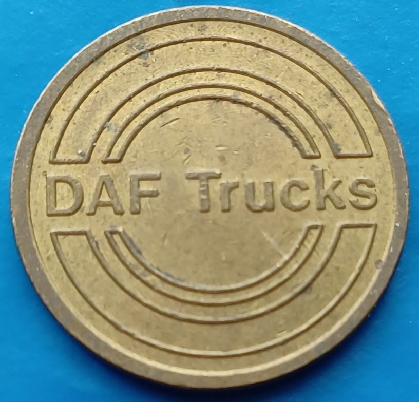 Penning DAF Trucks Eindhoven  Kantinepenning, Verzenden, Overige materialen, Nederland