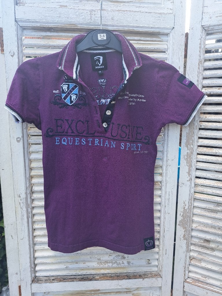 poloshirt (Horka) 140, Gebruikt, Kinderen, Horka, Paars