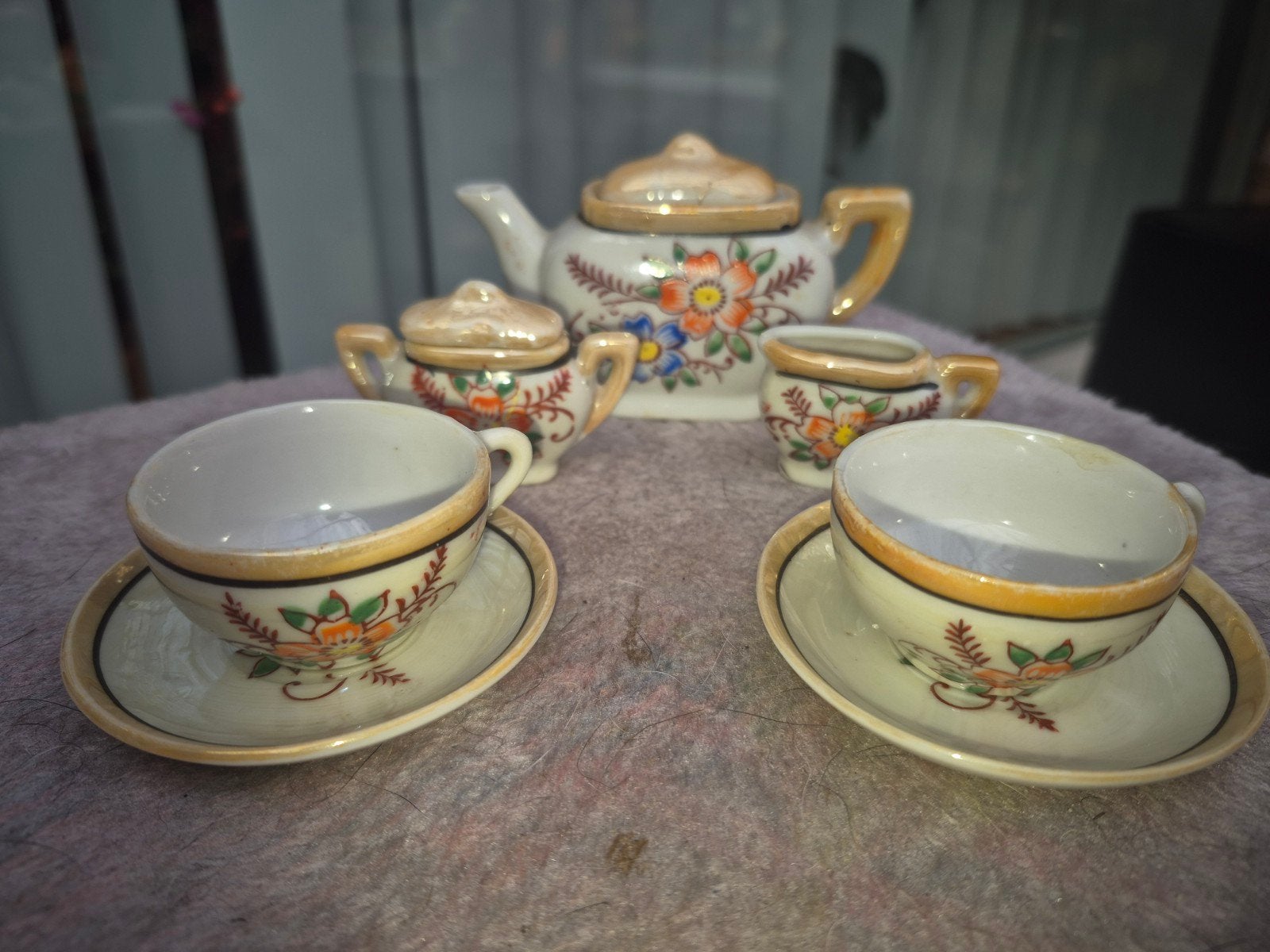 Antiek CODEG FOREIGN Miniatuur Theeservies (1920-1940), Ophalen of Verzenden