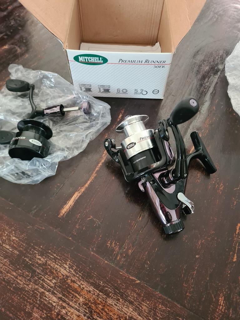 Mitchell Premium runner 30FR. Vrijloop / baitrunner molen., Watersport en Boten, Molen, Nieuw, 30FR, Mitchell
