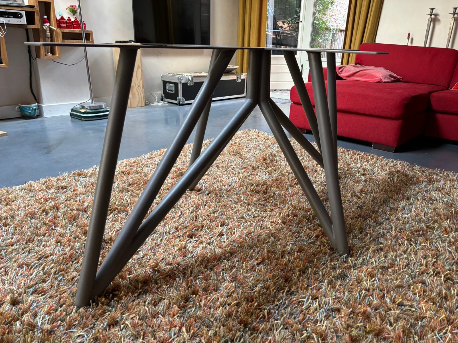 custom made stalen onderstel, Ophalen of Verzenden, Zo goed als nieuw, Rechthoekig, 50 tot 100 cm