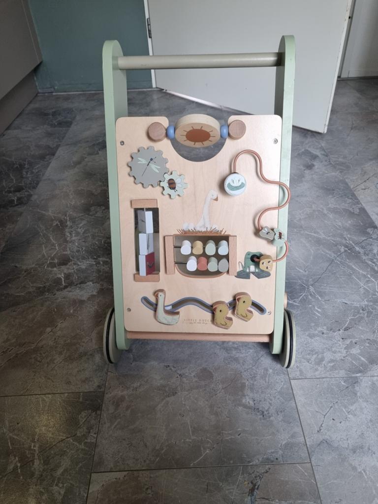 Loopwagen Little Dutch, Kinderen en Baby's, Speelgoed | Houten speelgoed, Ophalen, Gebruikt, Duw- of Trekspeelgoed