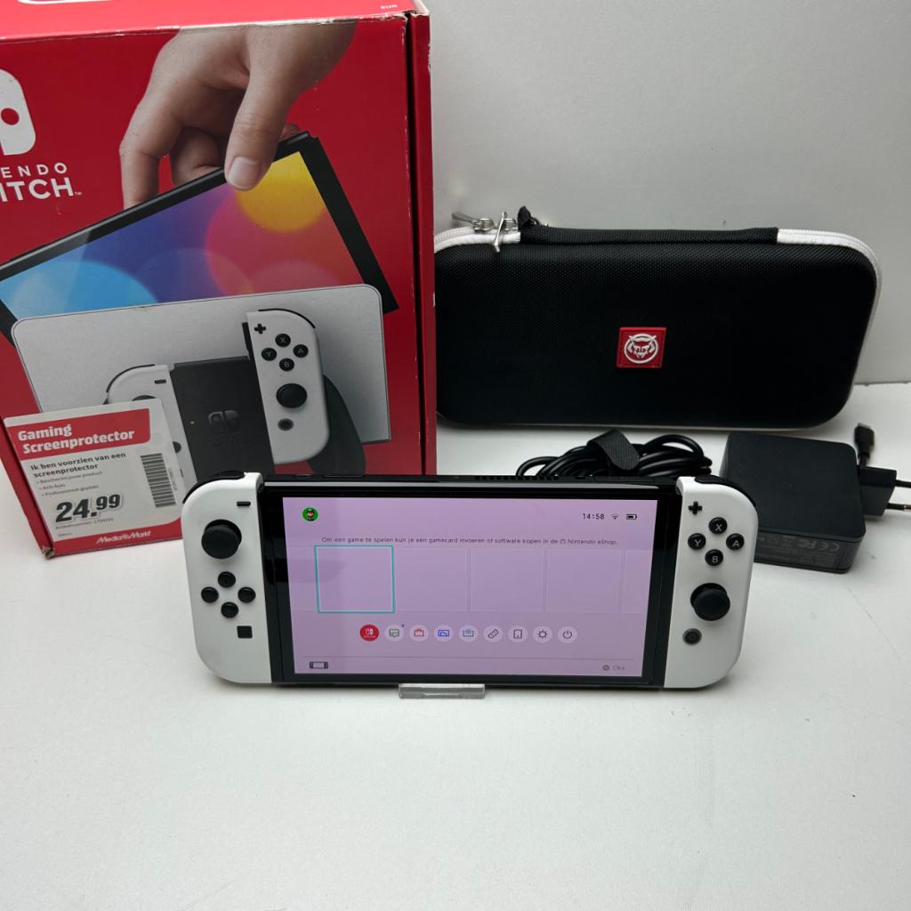 Nintendo Switch OLED - Wit, Nintendo, Zo goed als nieuw, Support@nintendo.com, 11-1 Hokotate-cho, Kamitoba, Minami-ku
Kyoto 601-8501
Japan
