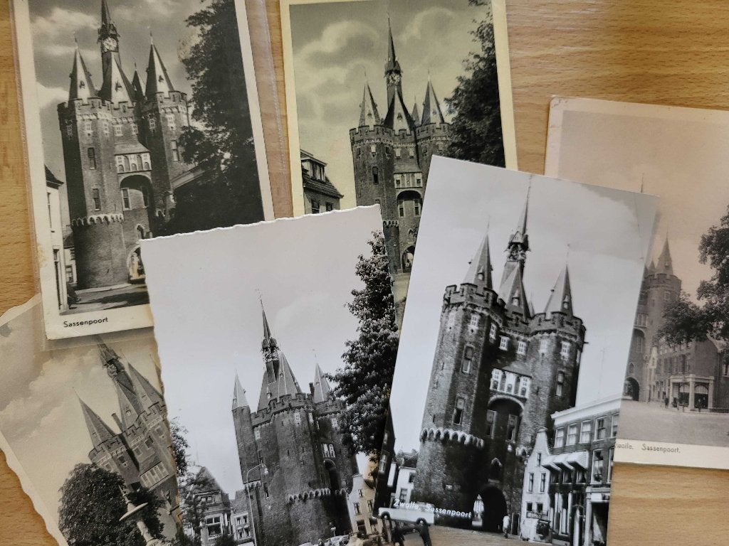 ansicht ZWOLLE Sassenpoort (6x), Verzenden, Voor 1920, Overijssel
