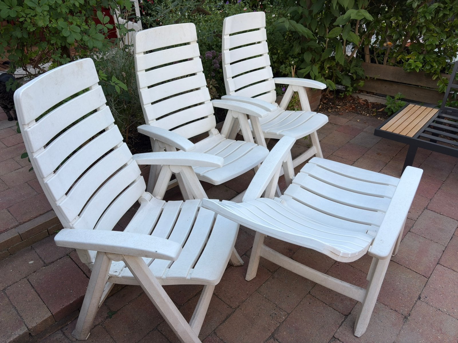 Hartman Ambassador Club verstelbare tuinstoelen, Ophalen, Zo goed als nieuw, Kunststof, Inklapbaar