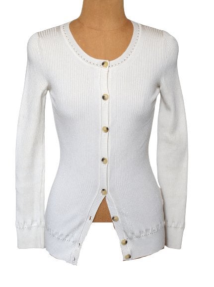 Gucci 100% origineel vestje, cardigan, vest, wit, Mt. XS, Kleding | Dames, Verzenden, Wit, Maat 34 (XS) of kleiner, Gucci