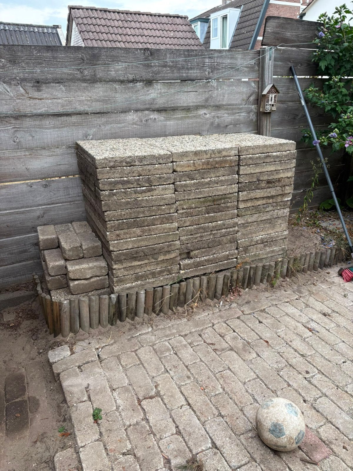 Gratis af te halen. 55 grindtegels. 40x60cm, Tuin en Terras, Ophalen, Gebruikt, 10 m² of meer, Beton