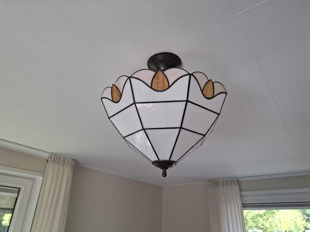 Tiffany hanglamp ZSM ophalen, Ophalen, Gebruikt, Minder dan 50 cm, Tiffany