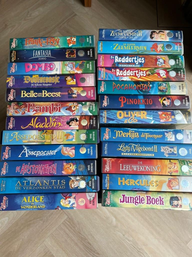 Disney video banden, Ophalen, Gebruikt, Tekenfilm, Alle leeftijden