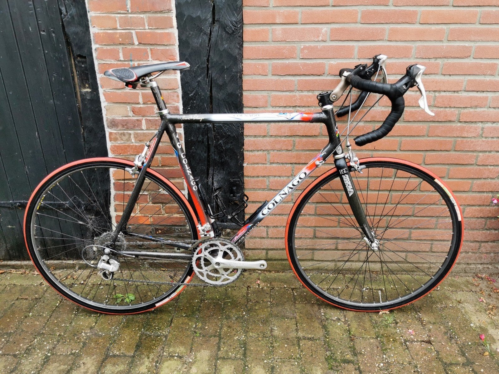 Colnago C40 - Carbon frame - Dura-Ace afmontage, 28 inch, Gebruikt, Carbon, Velgrem