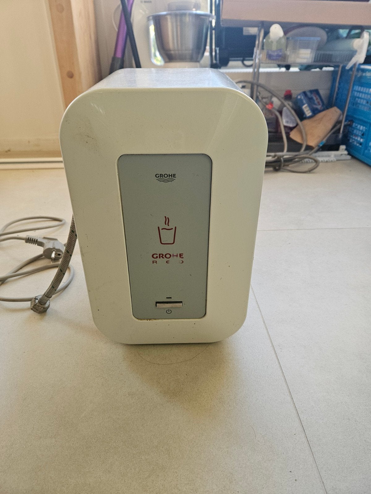 Grohe Duo kraan met boiler, Ophalen of Verzenden, Gebruikt, Chroom, Kraan