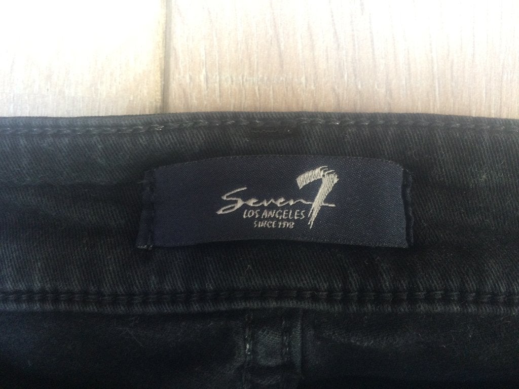 Seven 7 jeans skinny zwart grafiet grijs 28: S/36, Verzenden, Zwart, Zo goed als nieuw, Maat 36 (S)