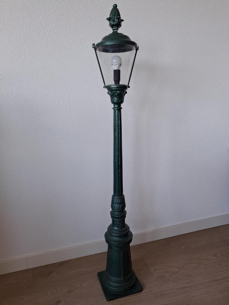 Gietijzeren Tuinlantaarn - Klassieke Buitenverlichting, Ophalen, Gebruikt, Staande lamp, Netvoeding