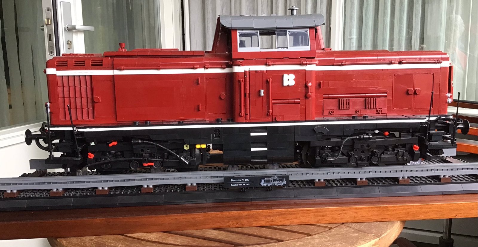 Blue Brix Locomotief V100, Ophalen, Gebruikt, Groter dan 1:32, Overige merken