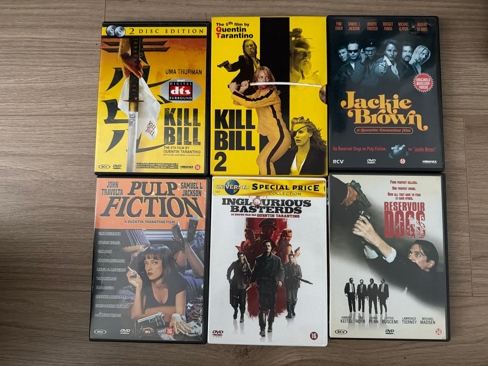 Quentin Tarantino DVD Collectie - 6 Films, Vanaf 16 jaar, Nederlands, Actiethriller, Ophalen of Verzenden