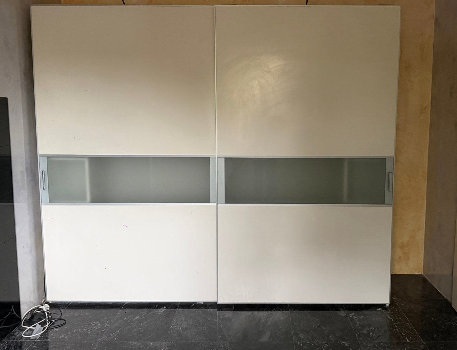 Grote kledingkast met schuifdeuren, Ophalen, Gebruikt, 200 cm of meer, 150 tot 200 cm