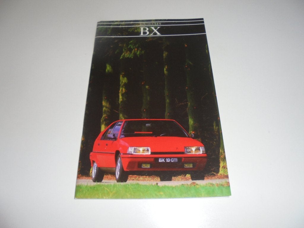 boekje Citroen BX  1987, Ophalen of Verzenden, Nieuw, Citroën