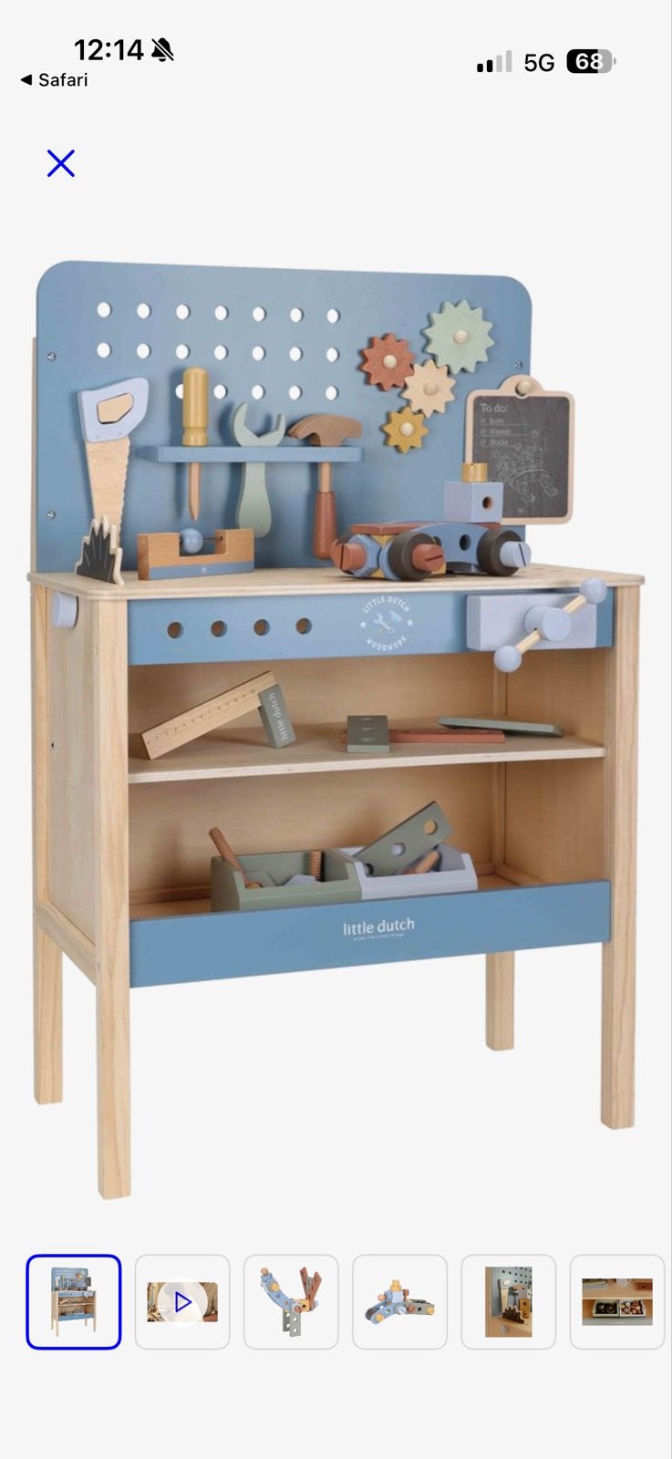 Little Dutch Houten Werkbank met Gereedschap