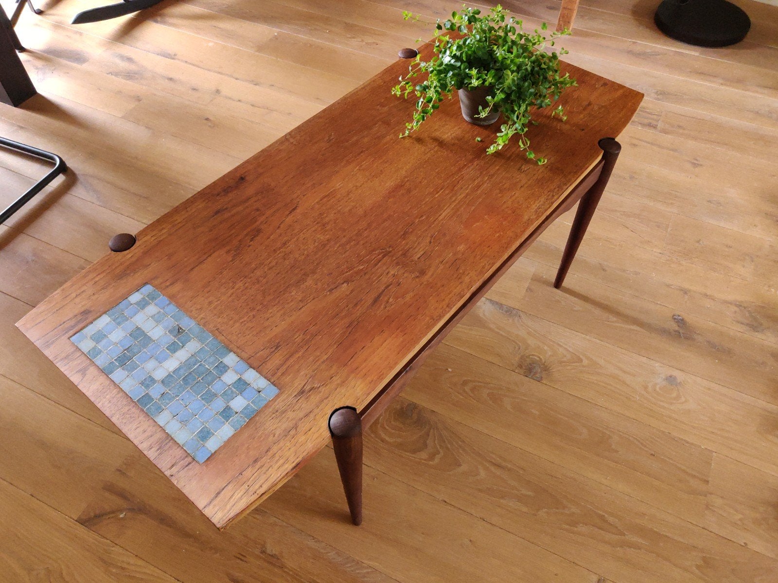Vintage salontafel van Creafort, Ophalen, Mid century, 100 tot 150 cm, 50 tot 100 cm