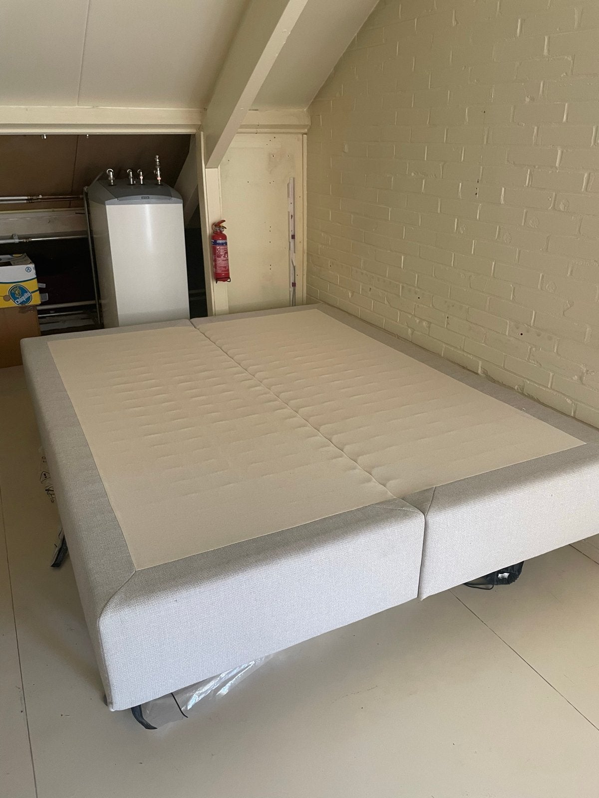 IKEA EVENSKER Tweepersoons Boxspring, Ophalen, Gebruikt, Tweepersoons, 200 cm