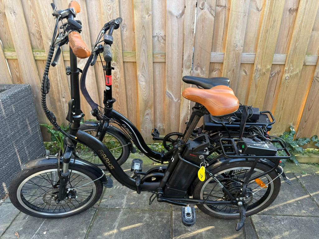 Elektrische vouwfietsen nieuwstaat, Fietsen en Brommers, Fietsen | Vouwfietsen, Ophalen, Zo goed als nieuw