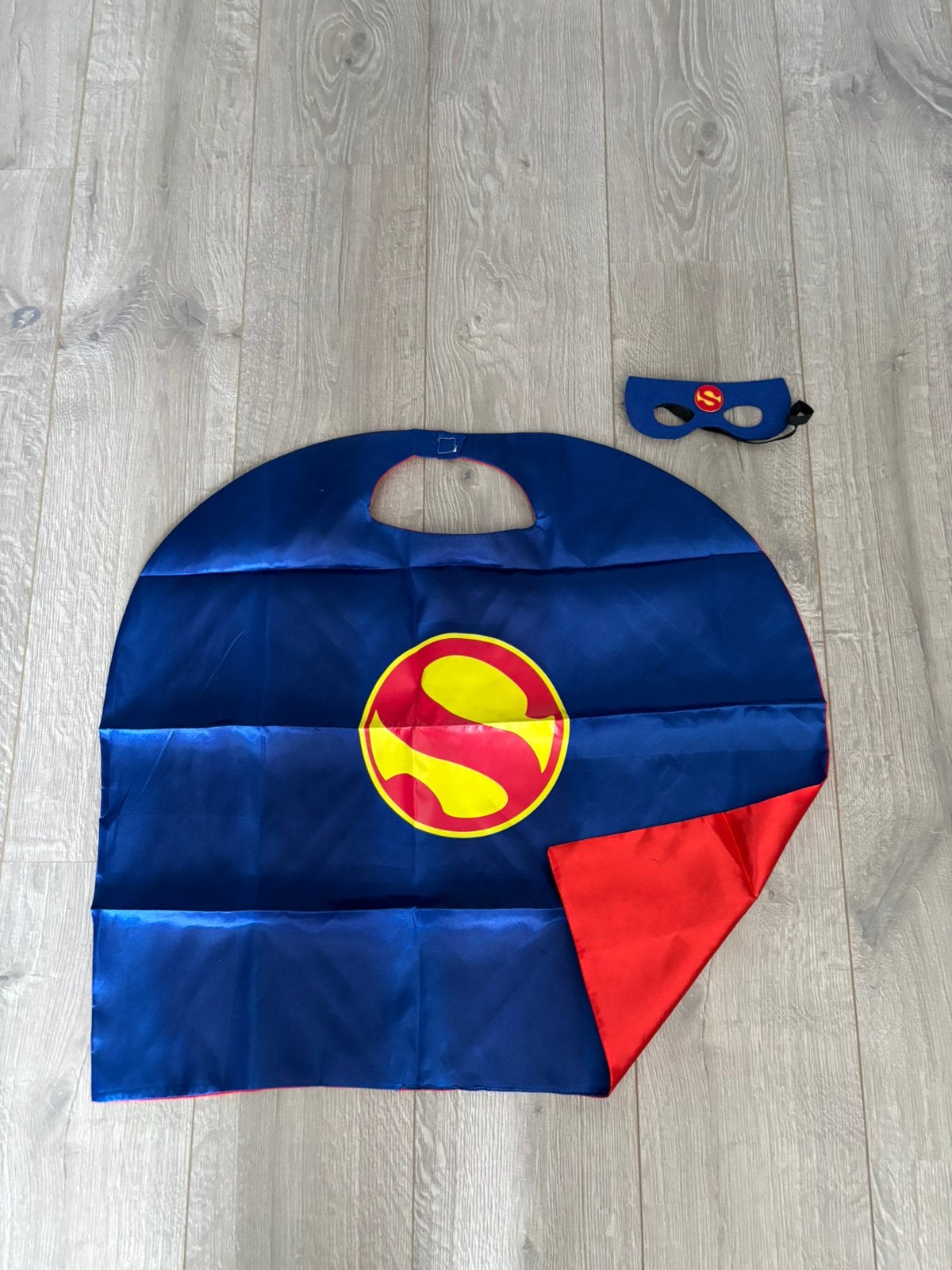 Nieuw! Superhelden Cape en Masker Set - Blauw/Rood, Ophalen of Verzenden, Nieuw, 110 t/m 116, Jongen of Meisje