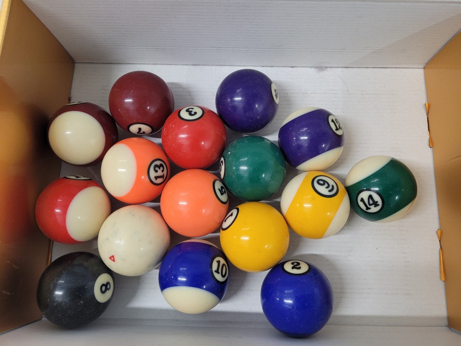 Set poolballen voor pool biljart zo goed als nieuw, Niet van toepassing, Info@onbekend.nl, Keu of Ballen, Ophalen of Verzenden