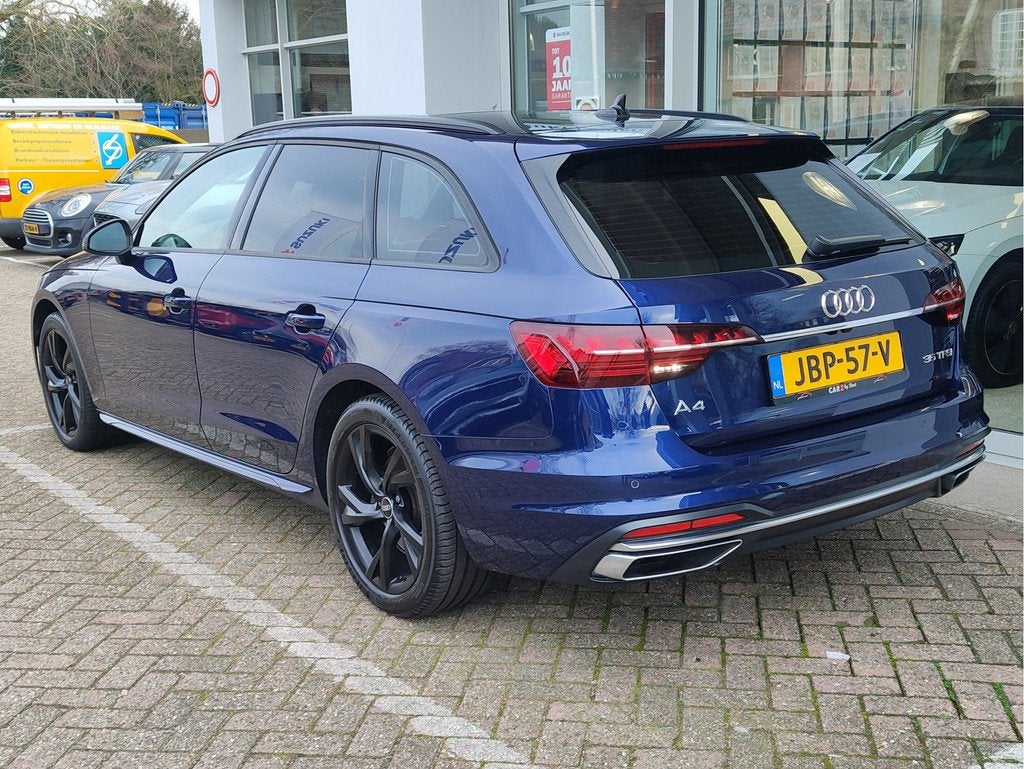 Audi A4 Avant 35 TFSI MILD HYBRID ADVANCED EDITION AUT. Pano, Auto's, Audi, 12 maanden, Gebruikt, 4 cilinders, Blauw