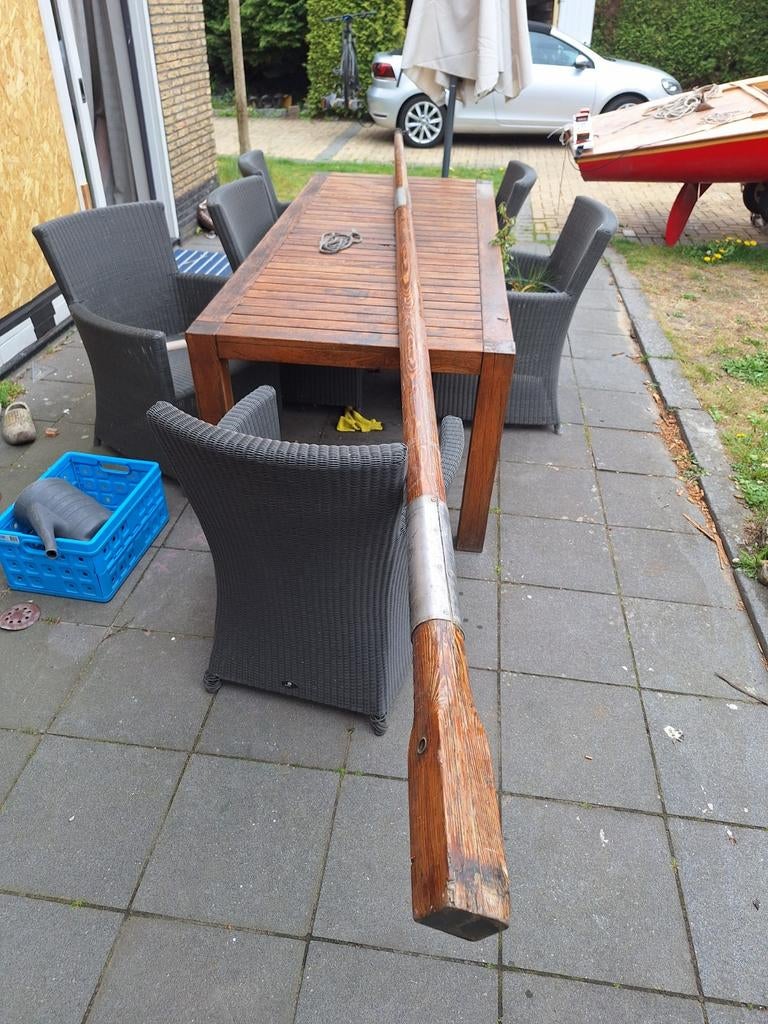 Houten mast bm 16m2, Watersport en Boten, Ophalen of Verzenden, Gebruikt