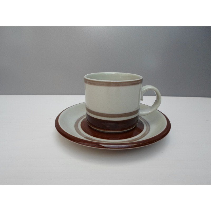 Arabia Pirtti koffiekop en schotel, Ophalen of Verzenden