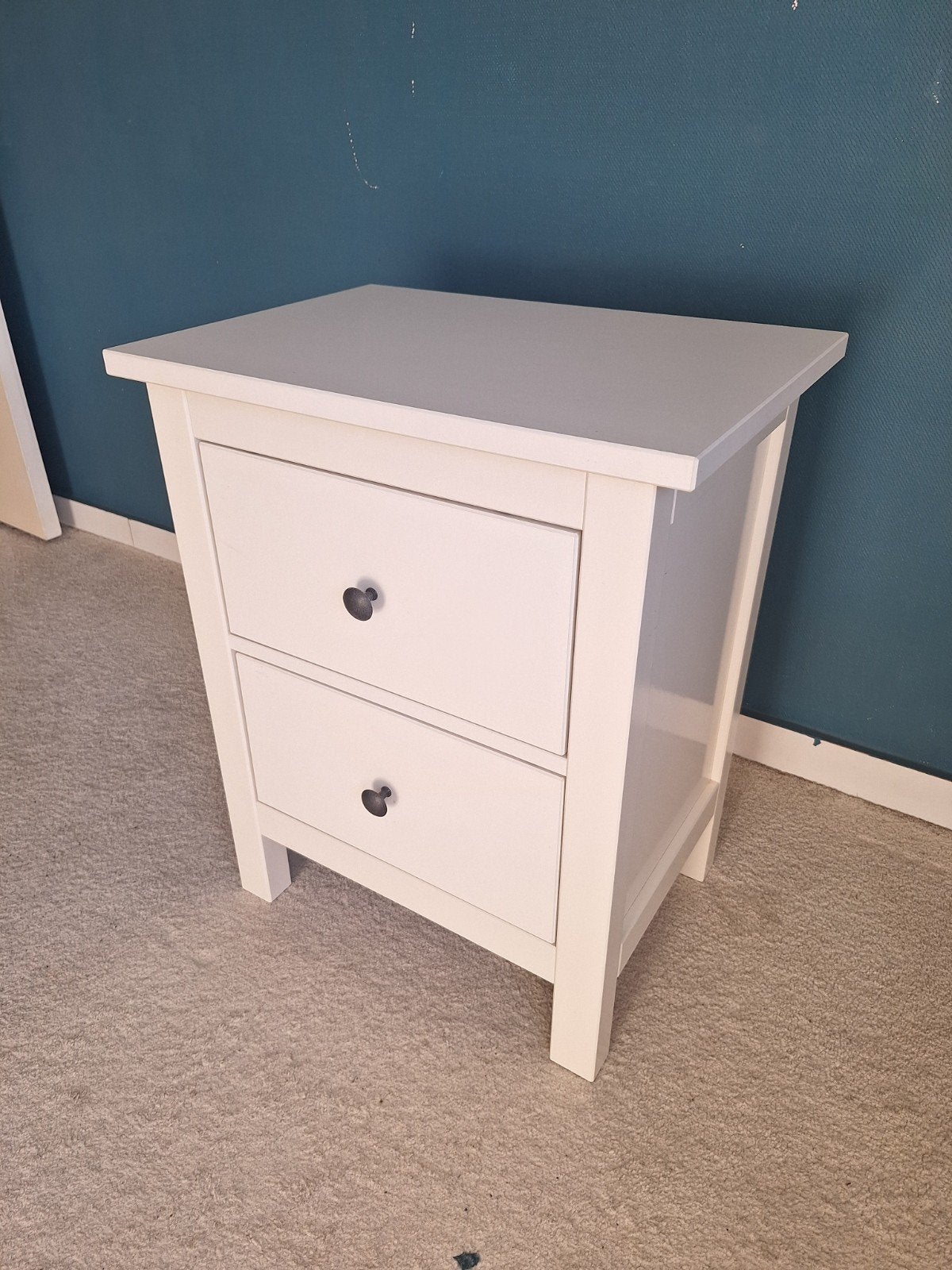 Hemnes nachtkastje wit - 55x39x67 cm, Ophalen, Gebruikt, 55 tot 70 cm, 45 tot 65 cm