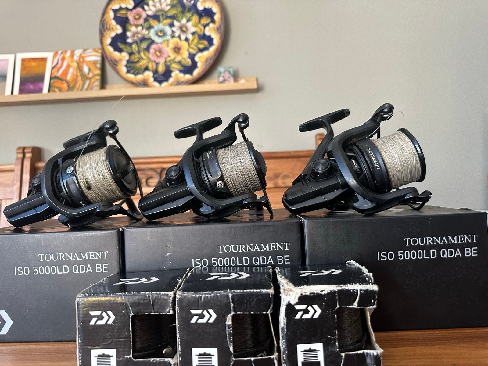 Daiwa Tournament ISO 5000LD QDA BE Molens (3 stuks), Ophalen of Verzenden, Gebruikt, Molen