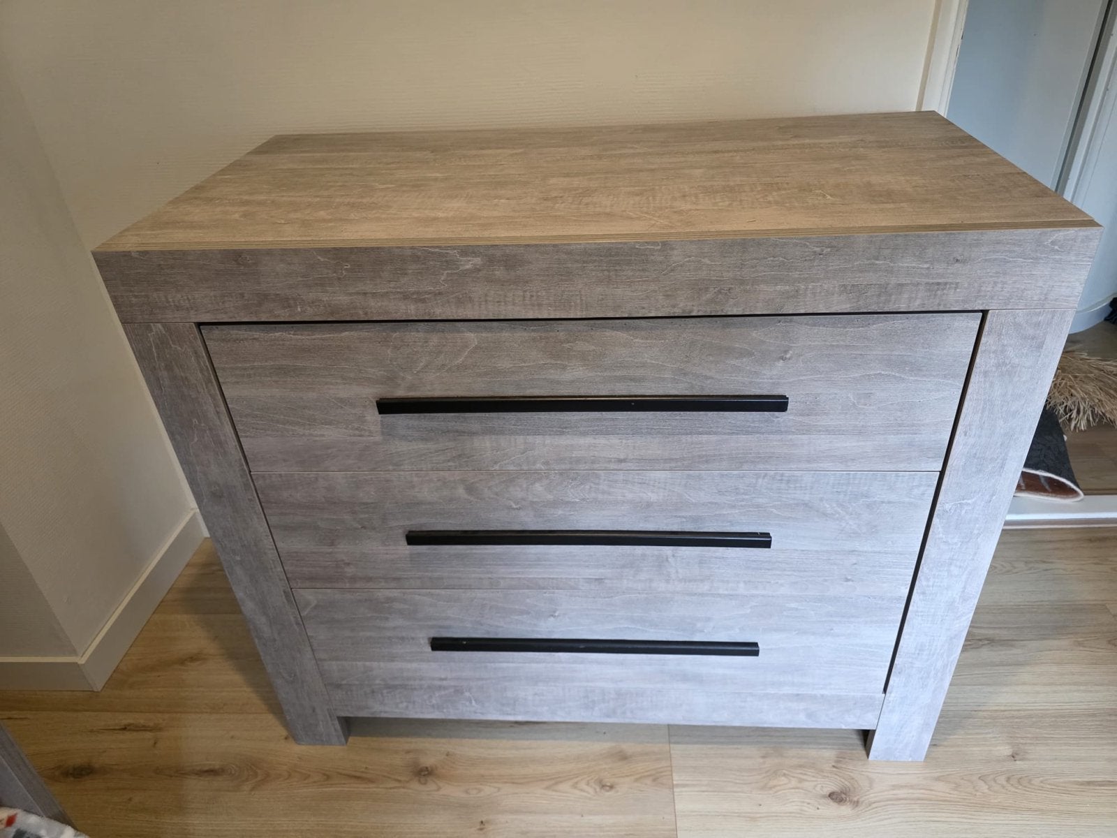 Ledikant en commode set - Zo goed als nieuw, Ophalen, 50 tot 70 cm, 100 cm of meer, Zo goed als nieuw